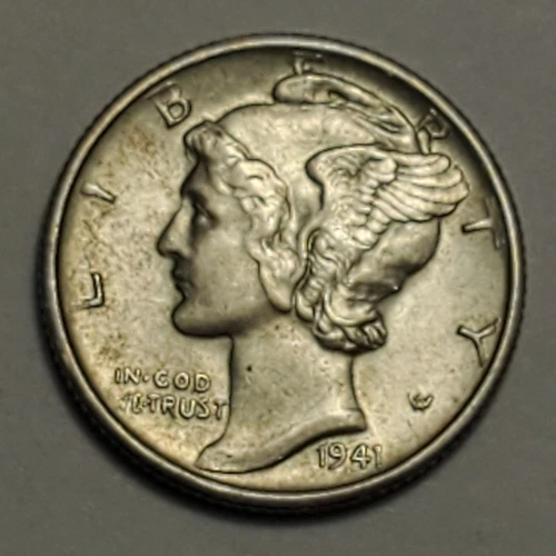 #2 Business Uncirculated++ to MS?? Nicer Low Mintage 1941 S Mercury Dime