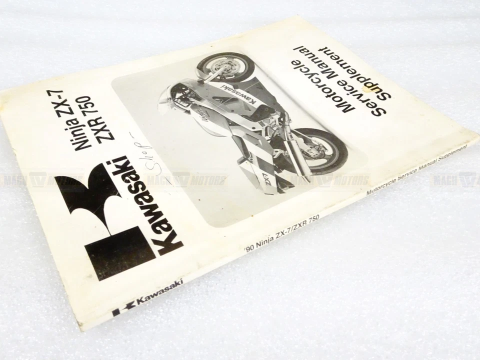 Suplemento manual de servicio para motocicleta Kawasaki 99924-1126-51 ZX ZX750 Ninja ZX-7 Foto 2 de 4