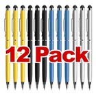 12 Pack Stylus Pens for Touch Screens 2 in 1 Tablet Pen Android iphone Stylus