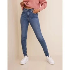 Levi's 721 High Rise Medium Blue Wash Skinny Jeans 27