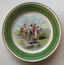 Piatto in porcellana austriaco Royal Vienna Angelica Kauffman, dipinto a mano