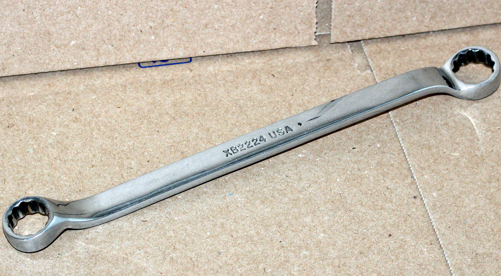 SNAP ON XB2224A 11/16" X 3/4" 12 POINT SAE BOX END 10 ° OFFSET WRENCH