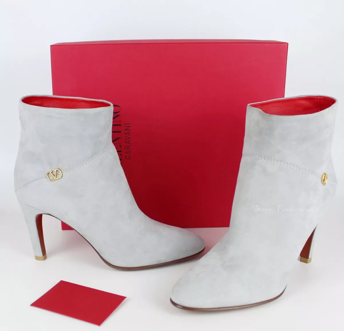 NEW Valentino Garavani Suede V-logo Heeled EUR 37, MSRP | eBay