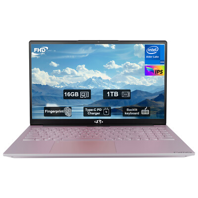NIMO 15.6 Laptop 16GB RAM 1TB SSD Intel Pentium Quad-Core N100 Windows 11 3.4GHz