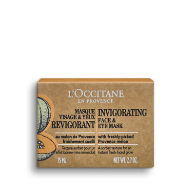 L'OCCITANE Invigorating Face & Eye Mask 2.7 oz / 75 ml New In Box
