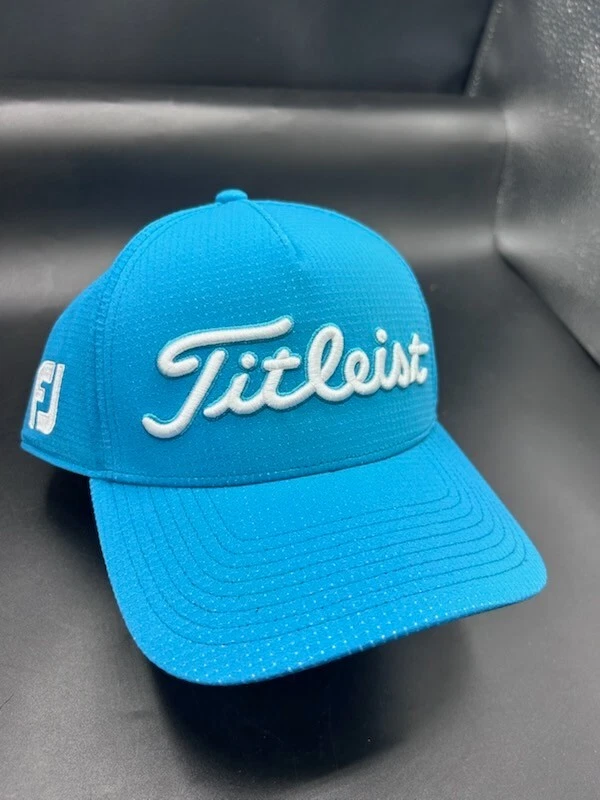 Gorra de golf Titleist Tour Stretch Tech FJ ProV1 arrecife azul blanco L/XL gorra ajustada Foto 3 de 4