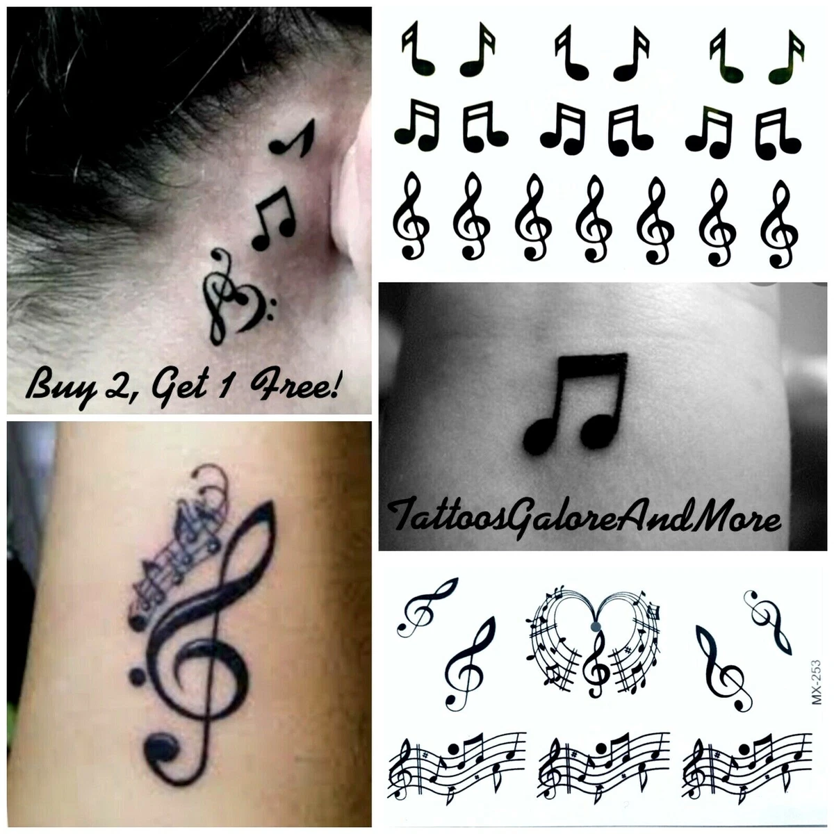 Top more than 67 small music note tattoo