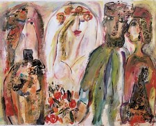 Estelle Reingold (20th Century) Impressionism Jewish Signed Numbered Lithograph