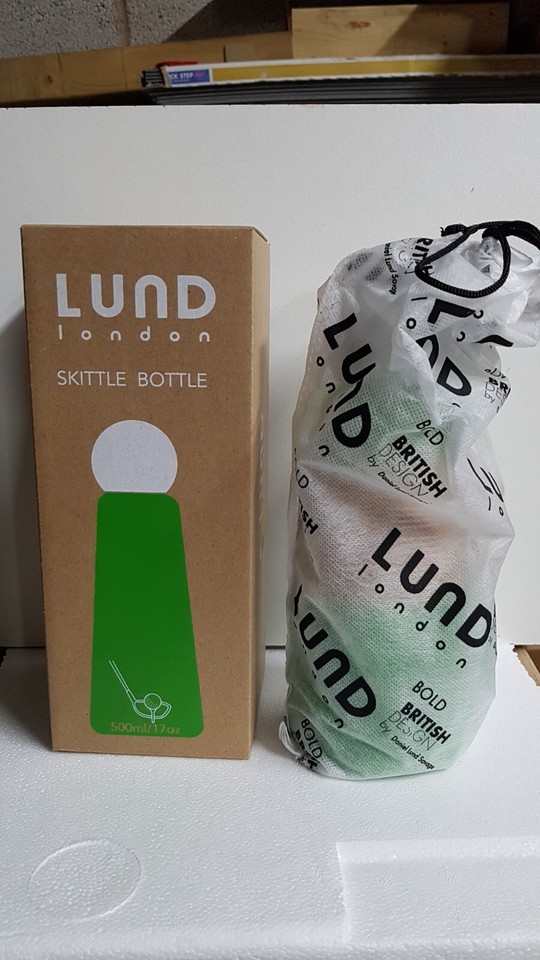 LUND London Skittle Bottle 500ML Double Walled Hot/Cold Golf. REDUCED PRICE! eBay