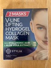 Stylia V-Line Lifting Hydrogel Collagen Masks (Hyaluronic Acid & Aloe Vera) 2 pk