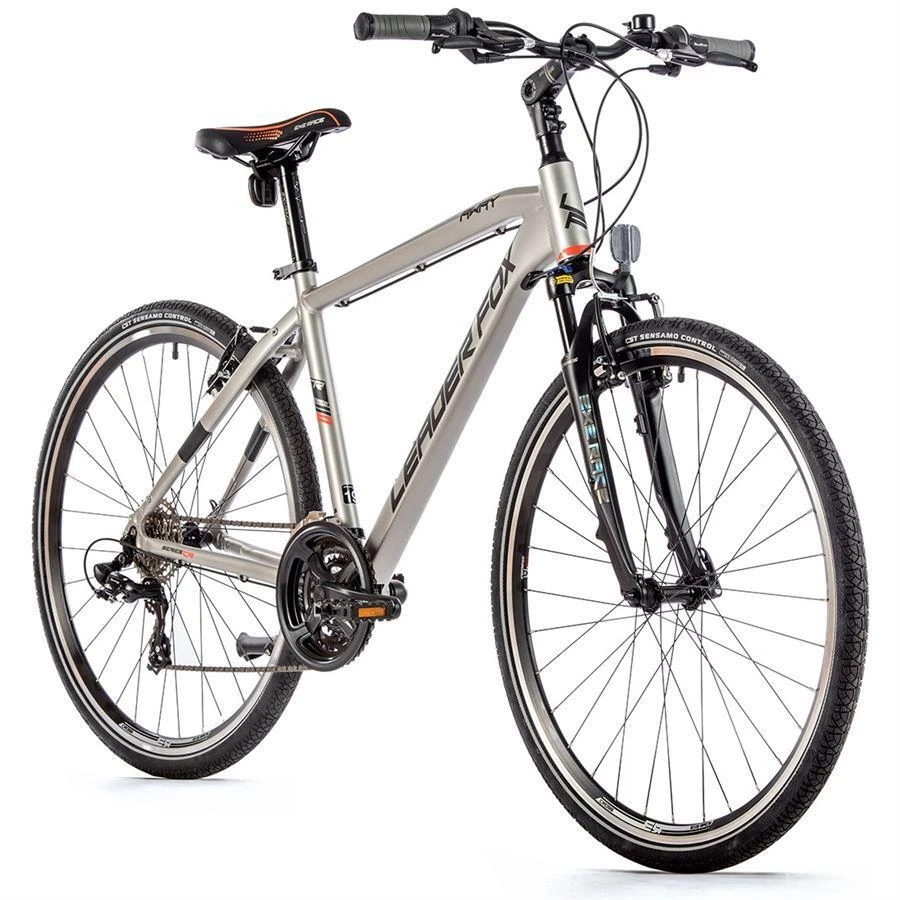 28 Zoll Leader Fox Fahrrad Away Cross Trekking Bike 21 Gang silber matt Rh48cm - Bild 1 von 1