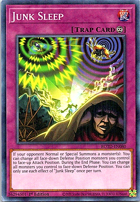 Junk Sleep ROTD-EN080 Yu-Gi-Oh! Card Light Play 1st Edition | eBay