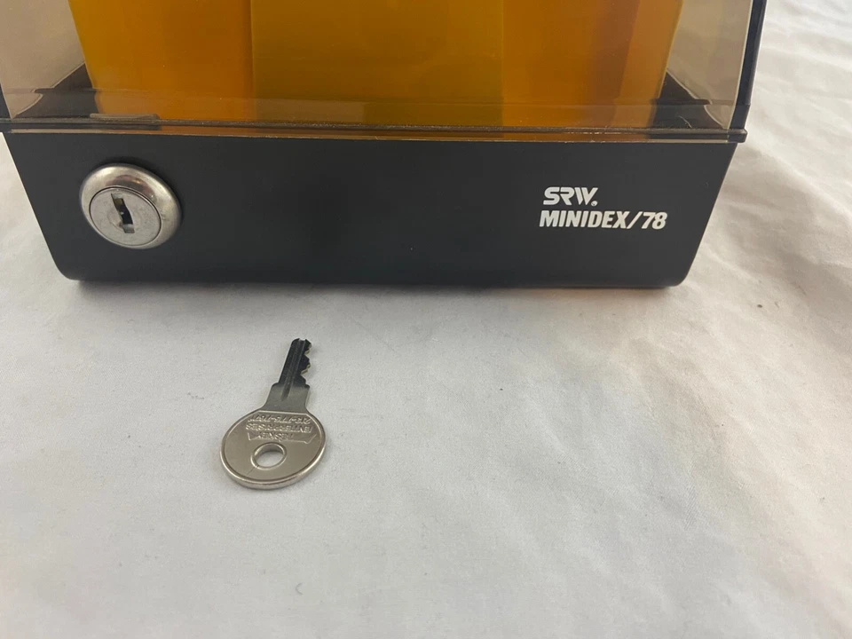 De colección - SRW Minidex 78 - 5,25" - Estuche para disquetes - Con cerradura y llave - RARO Foto 2 de 4