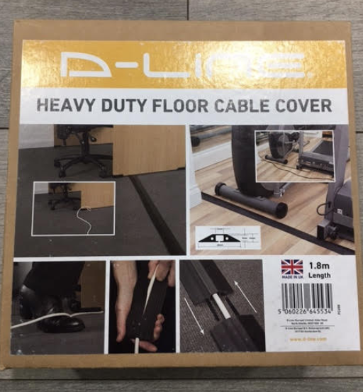 D-Line Heavy Duty Floor Cable Cover 1.8M Length Brand New