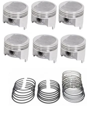 SEALED POWER Pistons Set/6+MOLY Rings for 1987-1995 Jeep 4.0L 242 STD bore