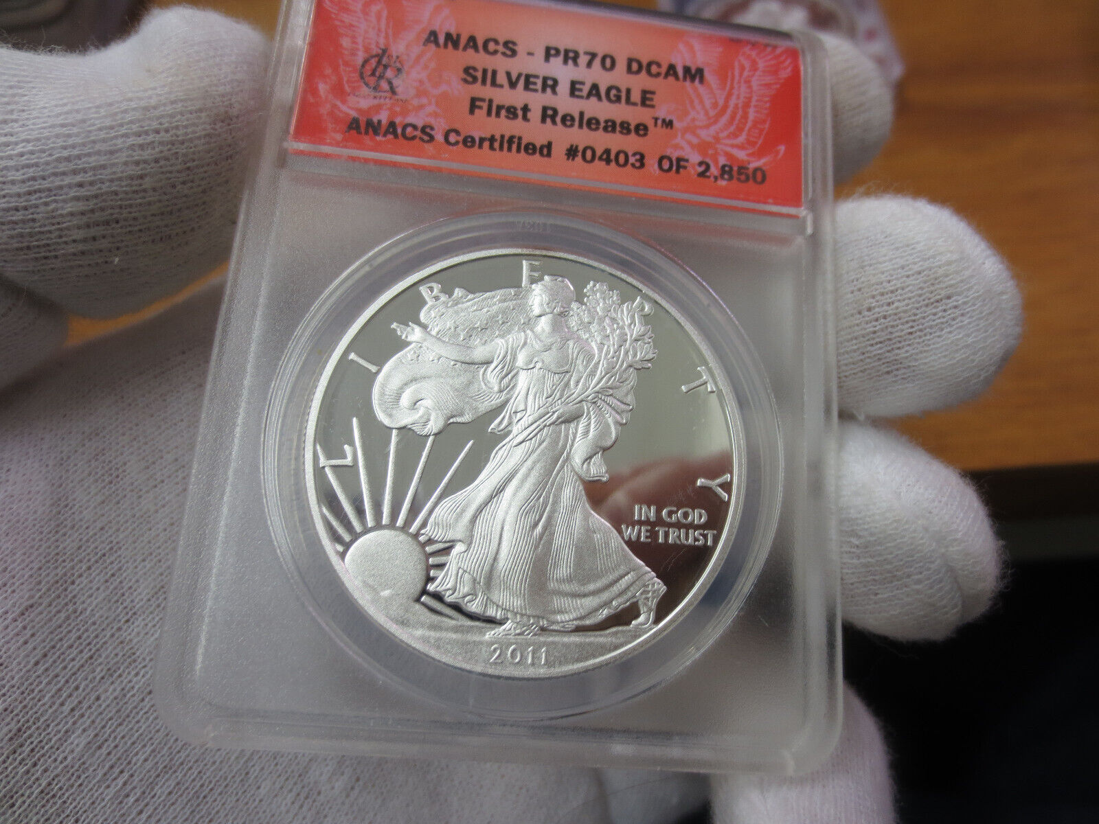 2011-W Proof Silver Eagle ANACS PR70 DCAM First Release (PRISTINE Coin)