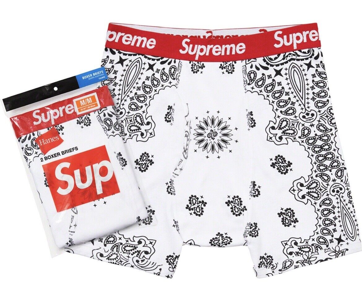 Supreme Hanes Boxer Briefs (4 Pack) White Men's - SS18-FW22 - US