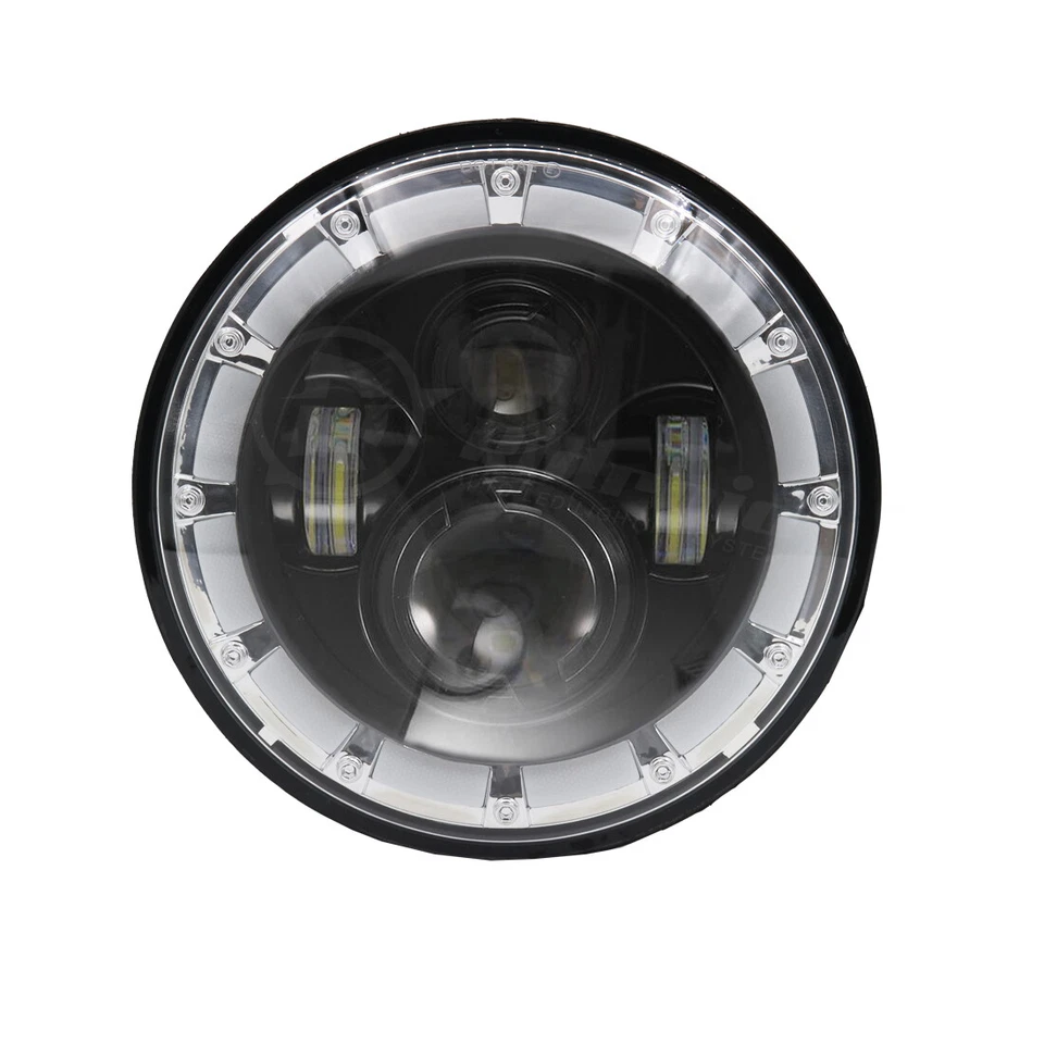 Faro LED de 7 pulgadas para Yamaha XV 1700 Road Star Silverado + luces de paso de 4,5" Foto 2 de 4