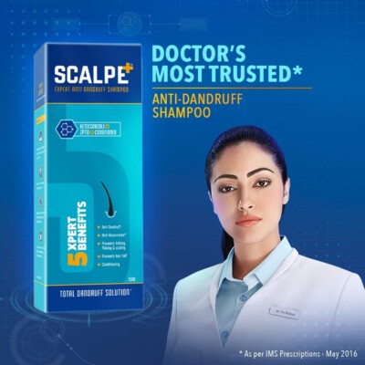 Scalpe+ Expert Anti Dandruff Shampoo, Anti-Recurrence Prevents