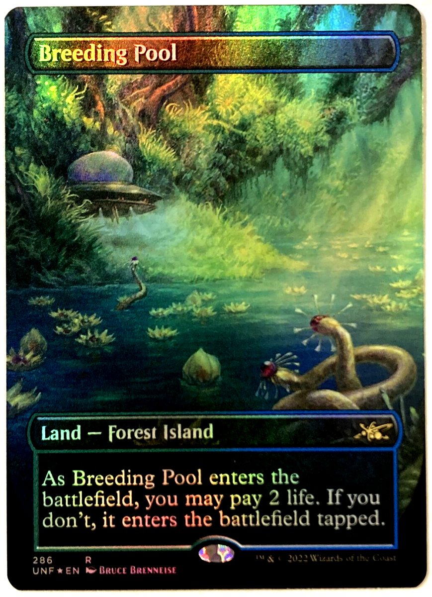 MTG Breeding Pool *BORDERLESS FOIL* Unfinity 286 NM | eBay