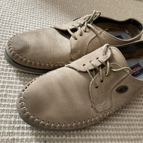 Vintage Dexter Vintage Damen hellbraune Leder Bowlingschuhe B141 hergestellt in den USA Größe 7 M - Bild 7 von 10