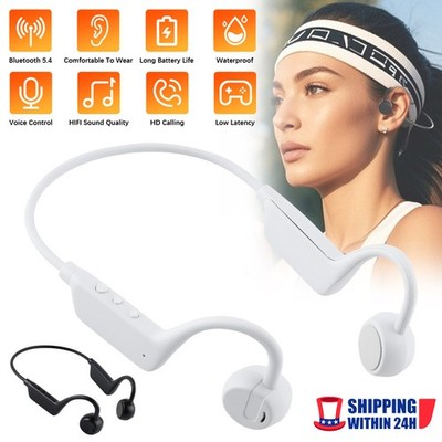 Bone Conduction Headset Wireless Bluetooth 5.4 Open Ear Earbuds 8H Battery Sport