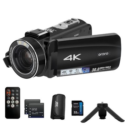 ORDRO Z88 Camcorder, 4K Ultra HD Video, 30MP Photos, 10X Optical
