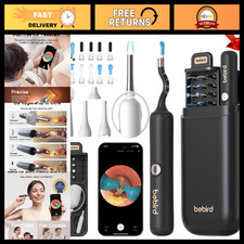 Ear Wax Removal Tool with Camera, Flexible Scope  Visual Tweezers - Clean  Saf