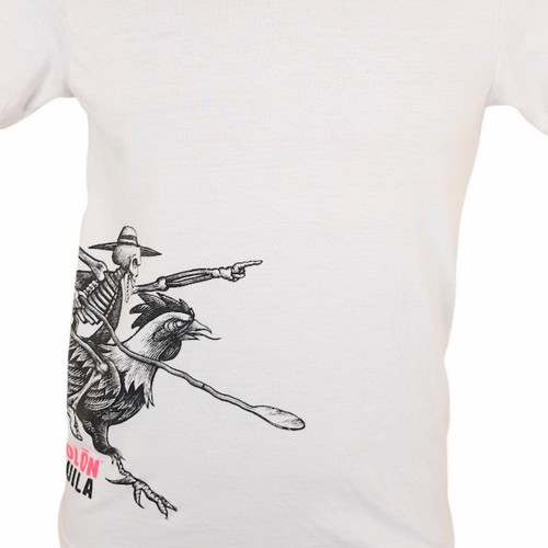 Espolon Tequila T Shirt Mens Size XS White Rooster Mexican Liquor