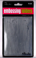 The Paper Studio WOODGRAIN EMBOSSING FOLDER New In Package 4.25x5.75"