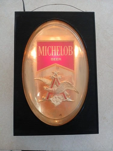 Michelob Beer Vintage Lighted Bar Tavern Sign Beer Light - Working!