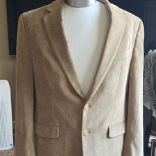 Ralph Lauren Men s Tan Corduroy Blazer Dress Jacket 40R 2-Button Notch
