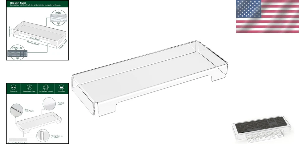 Durable Acrylic Mechanical Keyboard Cover - Prevents Cat Damage & Spills - Image 2 of 4