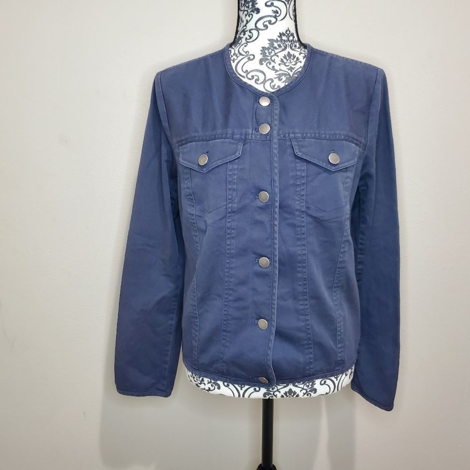 Pendleton medium womens navy button down jacket /… - image 1