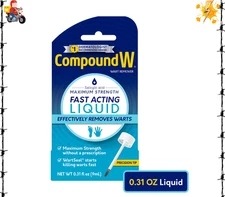 Compound W Maximum Strength Fast Acting Liquid Wart Remover, 0.31 Fl Oz