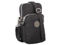 Bag Street Kleine Schultertasche Leicht UmhäNgetasche Damen Herren Schwarz