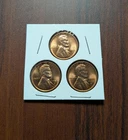 3 Uncirculated 1956-D Lincoln Wheat Pennies - FREE SHIPPING