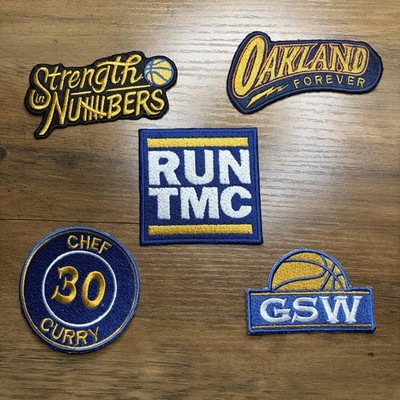 GOLDEN STATE GSW Hoops Oakland Bay Area Chef Curry Streetwear Art Patch (5 Pack)