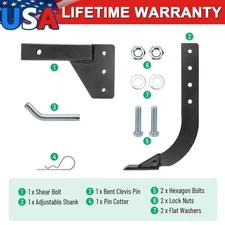 Racewill Hitch Lawn Mounted Ripper for ATV/UTV Tractor W/ 2 inch Receivers USA