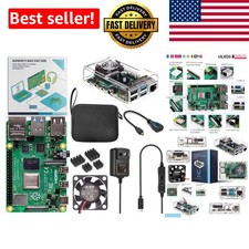 Tech Ready Raspberry Pi 4 Starter Kit with Fan-Cooled Case  7 Must-Have Items