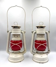 Vintage Pair of Original Baby 275 Nier Feuerhand  Lanterns 10" Tall