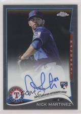 2014 Topps Chrome Rookie Auto Nick Martinez #NM Auto 0u74