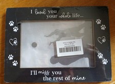 Pet Memorial Picture Frame 5X7 Photo 4x6 Loss of Dog Photo Frame NWT