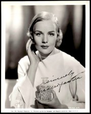 Frances Farmer Actress Signed 8 x 10 Original...