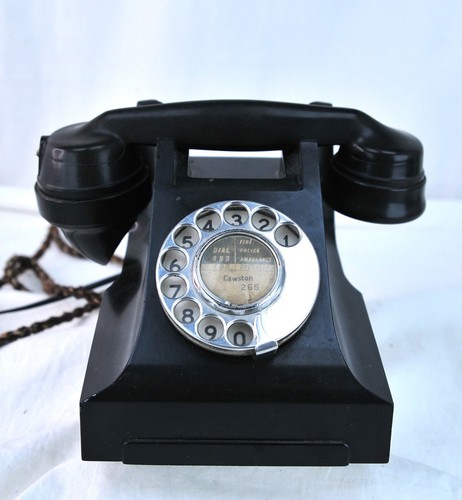 GPO Black Bakelite Telephone No. 332 (Tropical Model) 1940-1947