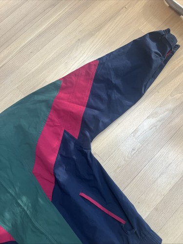 VINTAGE Wilson Jacket Men XL Green GoreTex Colorblock Windbreaker Golf 90s - Picture 2 of 11