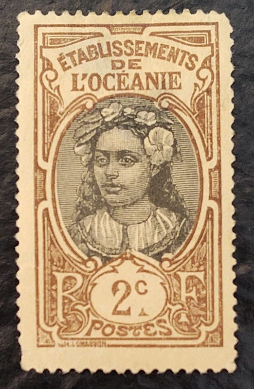 Établissements de l'Océanie 2c Stamp French Polynesia