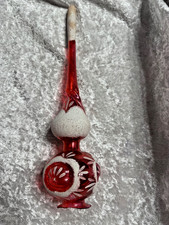 VTG Ukranian Tree Finial Spire from Soviet Era, Hand Painted READ