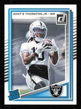 2025 Panini Donruss Rated Rookie #349 Dont'e Thornton Jr. Raiders
