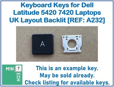 Tastatur Ersatz Tasten für Dell Latitude 5420 7420 Laptops UK Layout Hintergrundbeleuchtung